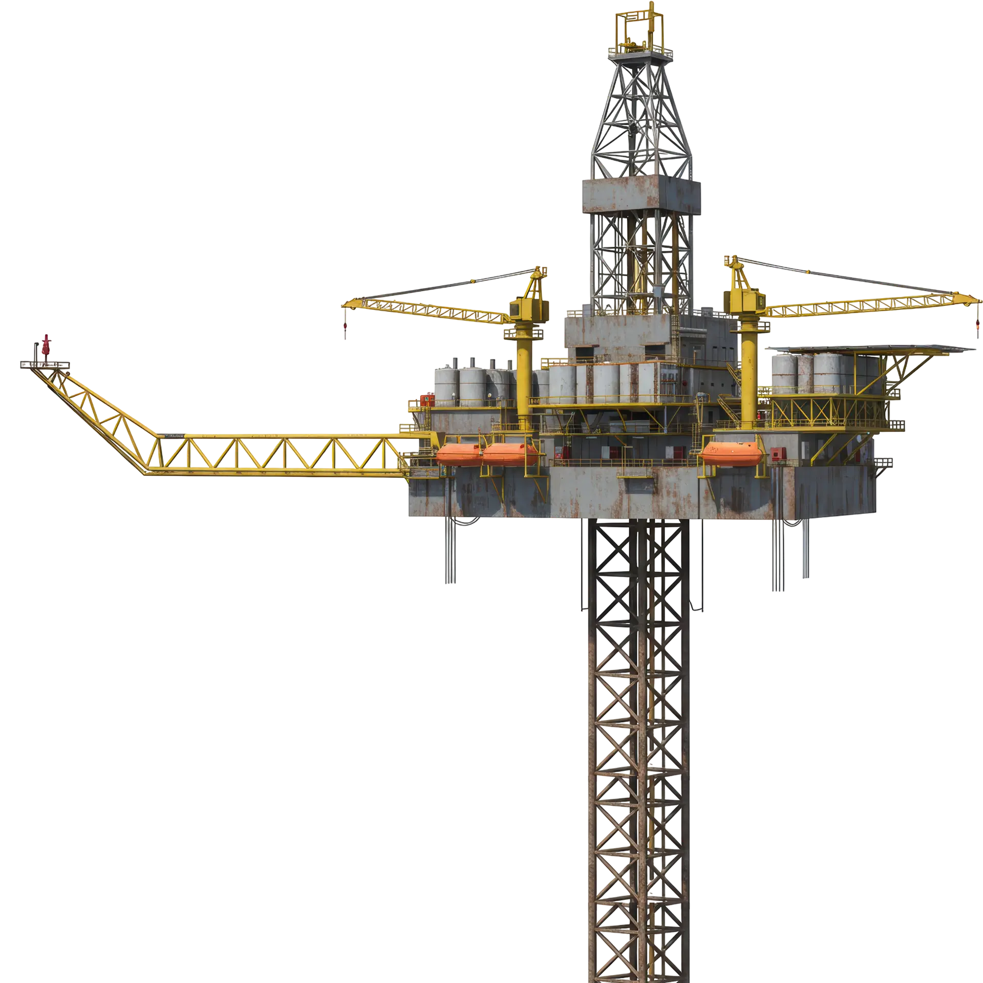 Valves and industrial pipes at petrochemical plant
